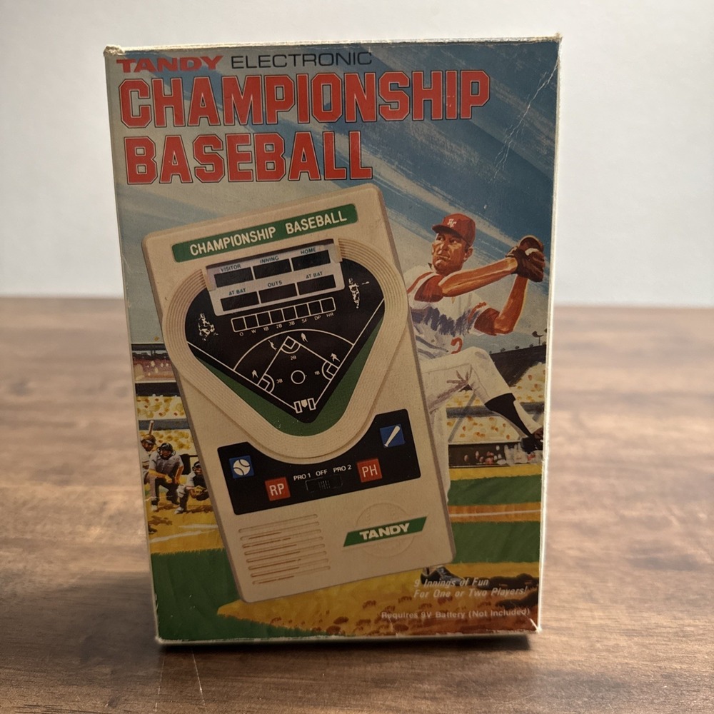 Vintage Tandy Championship Baseball Handheld Electronic Game 60-2154